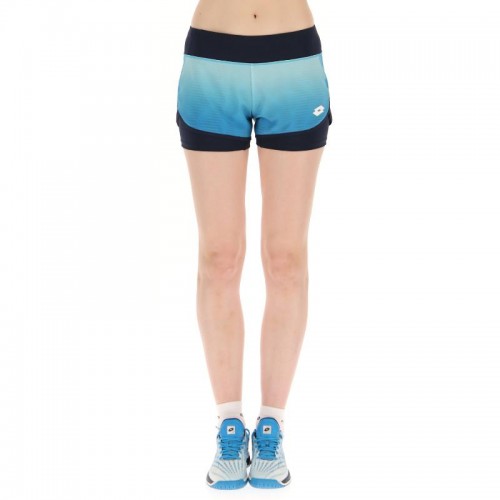 Short Lotto Top IV Azul Degradado Mujer Short Lotto Top IV Azul Degradado Mujer