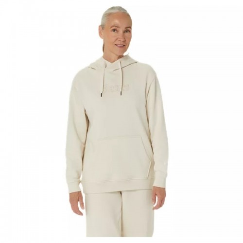 Sudadera Asics Logo Beige Birch Mujer Sudadera Asics Logo Beige Birch Mujer