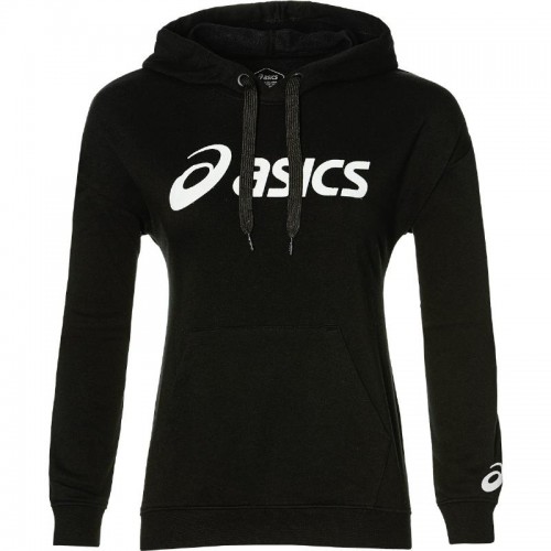 Sudadera Asics Logo Grande Negro Mujer Sudadera Asics Logo Grande Negro Mujer