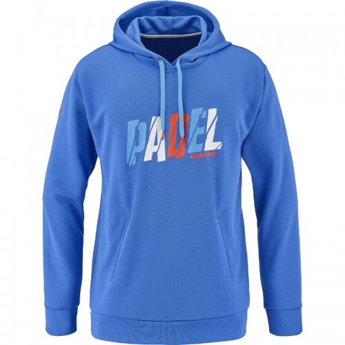 Moletom Babolat Padel Hood Azul Francês Moletom Babolat Padel Hood Azul Francês