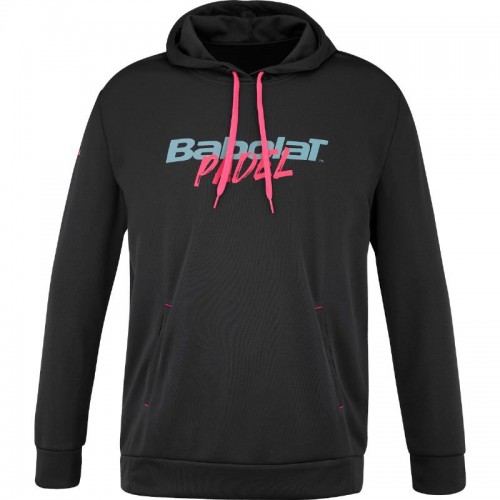 Moletom Babolat Padel Hood Preto Rosa Moletom Babolat Padel Hood Preto Rosa