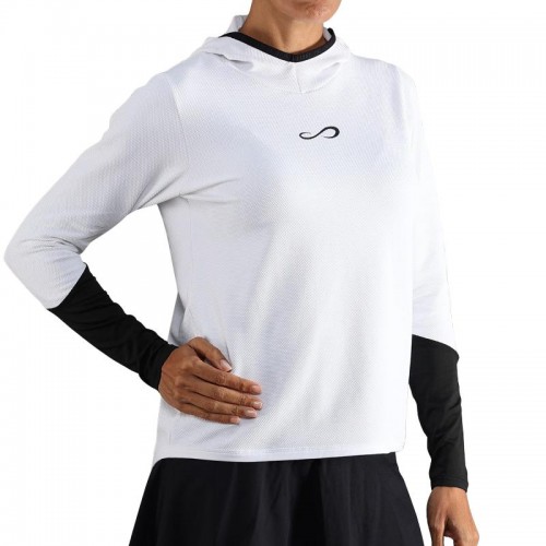 Sweat-shirt Endless Breath Line Blanc Noir Sweat-shirt Endless Breath Line Blanc Noir