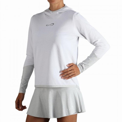 Sweat-shirt Endless Breath Line Blanc Argent Sweat-shirt Endless Breath Line Blanc Argent