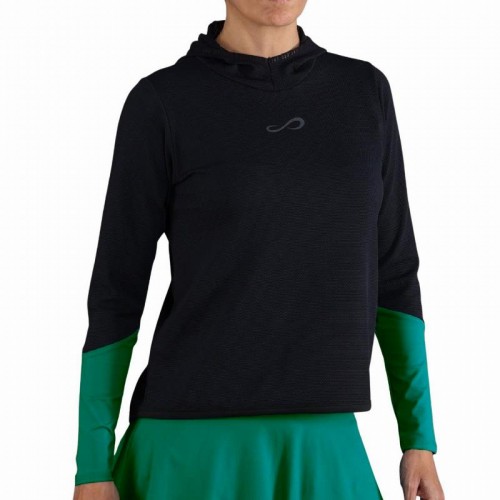 Sweat-shirt Endless Breath Line Noir petrole Sweat-shirt Endless Breath Line Noir petrole