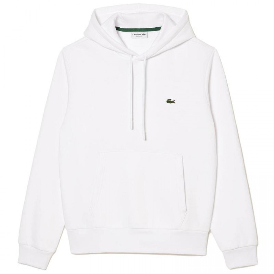Sweat-shirt Lacoste en coton blanc