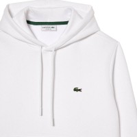 Sweat-shirt Lacoste en coton blanc