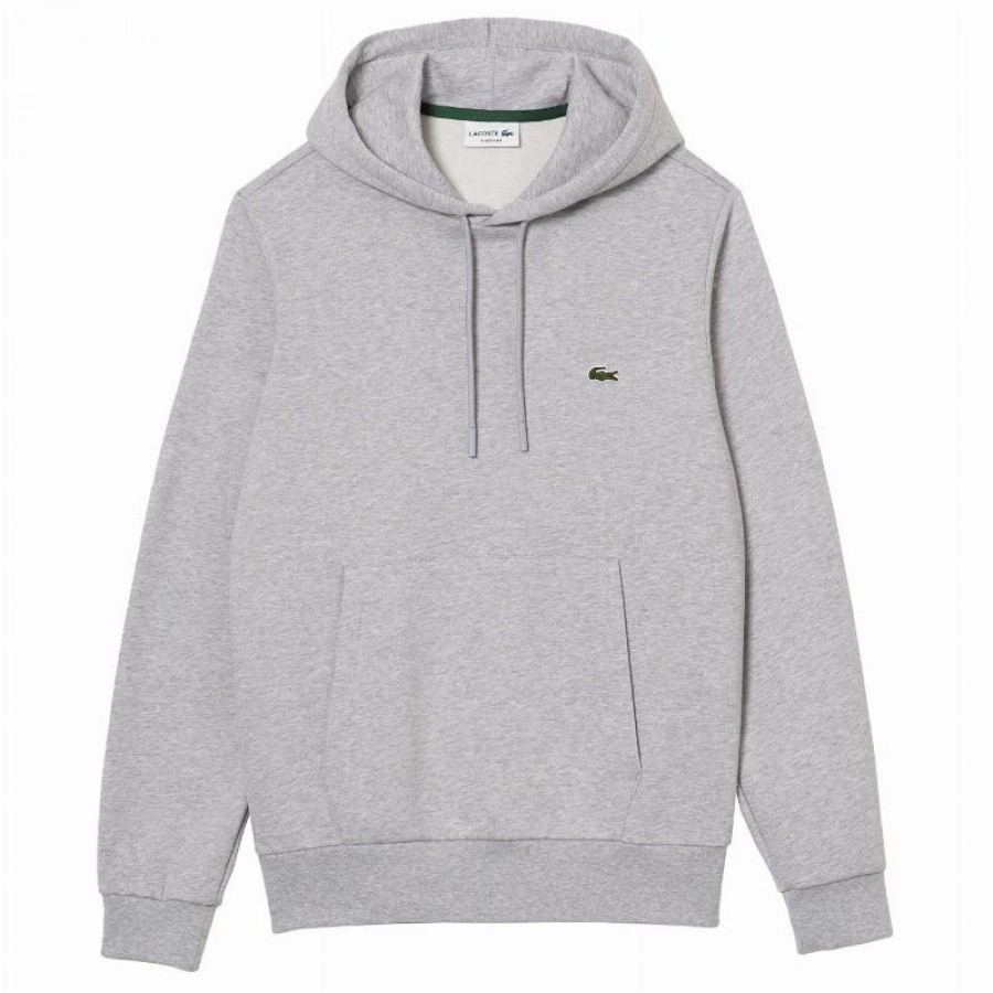 Sweat-shirt en coton gris Lacoste Vigore