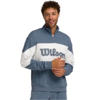 Wilson Parkside Sweat-shirt demi-zip gris sarcelle