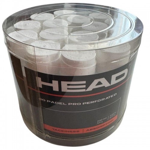 Tambor Head Padel Pro Perforado Blanco 60 Overgrips