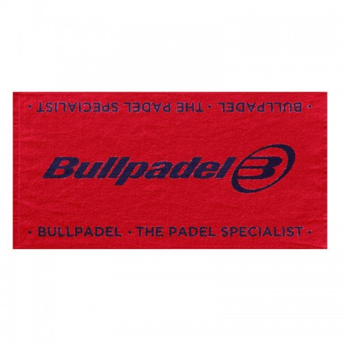 Toalha Bullpadel 100x50 Vermelho Preto