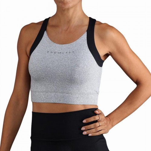 Top Endless Crop Gris Chine Top Endless Crop Gris Chine
