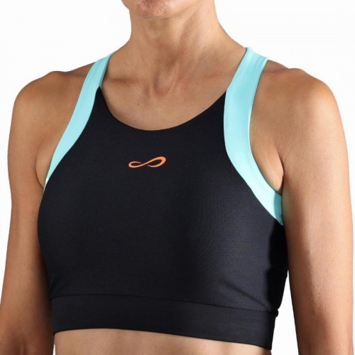 Top Endless Crop Negro Aqua Top Endless Crop Negro Aqua