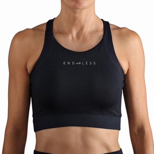 Top Endless Crop Negro Blanco Top Endless Crop Negro Blanco