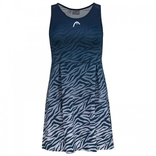 Vestido Head Spirit Azul Oscuro Print Vestido Head Spirit Azul Oscuro Print