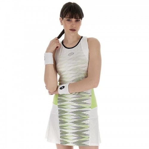 Vestido Lotto Tech I D1 Blanco Verde Intenso Vestido Lotto Tech I D1 Blanco Verde Intenso