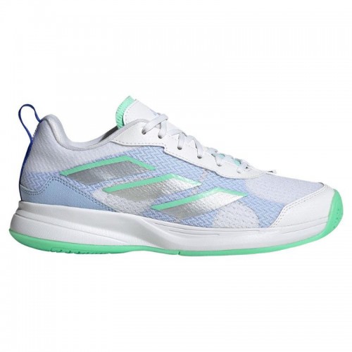 Sapatilhas Adidas AvaFlash Branco Prata Mint Feminino Sapatilhas Adidas AvaFlash Branco Prata Mint Feminino