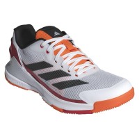 Tênis Adidas Crazyquick LS Padel Branco Vermelho Laranja