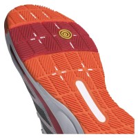 Tênis Adidas Crazyquick LS Padel Branco Vermelho Laranja