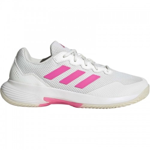 Tênis Adidas GameCourt 2 Branco Rosa Feminino Tênis Adidas GameCourt 2 Branco Rosa Feminino