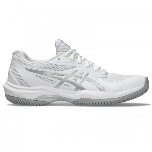 Tênis Asics Game FF Clay Branco Prata Feminino Tênis Asics Game FF Clay Branco Prata Feminino
