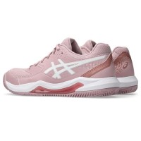 Asics Gel Dedicate 8 Clay Pink Morganite Baskets blanches pour femmes