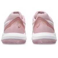Asics Gel Dedicate 8 Clay Pink Morganite Baskets blanches pour femmes