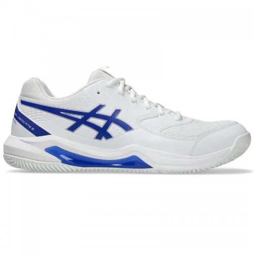 Tênis Asics Gel Dedicate 8 Padel Branco Azul Cobalto Tênis Asics Gel Dedicate 8 Padel Branco Azul Cobalto