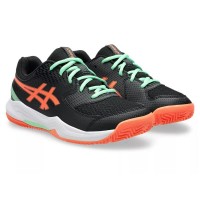 Tênis Asics Gel Dedicate 8 Padel GS Black Coral Junior