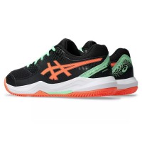 Tênis Asics Gel Dedicate 8 Padel GS Black Coral Junior
