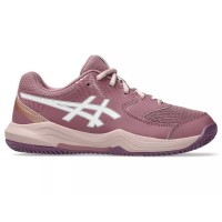 Tênis Asics Gel Dedicate 8 Padel GS Purple Oxide Branco Júnior