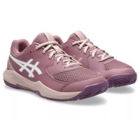 Tênis Asics Gel Dedicate 8 Padel GS Purple Oxide Branco Júnior
