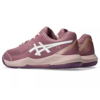 Tênis Asics Gel Dedicate 8 Padel GS Purple Oxide Branco Júnior