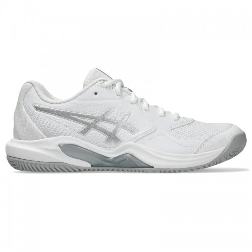 Asics Gel Dedicate 9 Padel White Gray Women''''s Sneakers