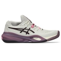 Asics Gel Resolution X Clay Beige Granato Scuro Sneakers da donna