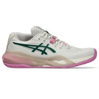 Asics Gel Resolution X Padel Beige Vert Baskets pour femmes