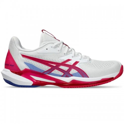 Zapatillas Asics Solution Speed FF 3 Clay Blanco Rosa Brillante Mujer