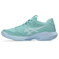 Asics Solution Speed FF 4 Clay Blue Green baskets pour femmes