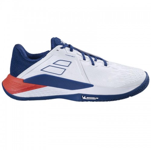 Babolat Sapatilhas Propulse Fury 3 Branco Azul Vermelho Babolat Sapatilhas Propulse Fury 3 Branco Azul Vermelho