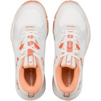 Tênis Head Motion Team Padel White Coral para Mulheres