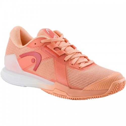Baskets Femme Head Sprint Pro 4.0 Clay Coral White Baskets Femme Head Sprint Pro 4.0 Clay Coral White