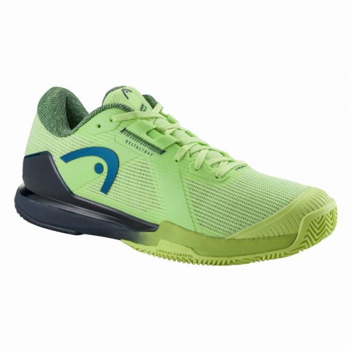 Sneakers Head Sprint Pro 4.0 Clay Lime Bleu Marine Sneakers Head Sprint Pro 4.0 Clay Lime Bleu Marine
