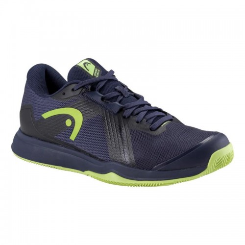 Baskets Head Sprint Team 4.0 terre battue bleu marine lime Baskets Head Sprint Team 4.0 terre battue bleu marine lime
