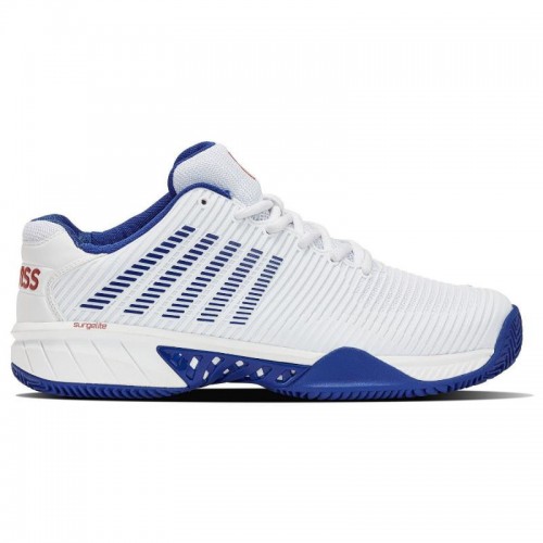 Tênis Kswiss Hypercourt Expres 2 HB Branco Azul Tênis Kswiss Hypercourt Expres 2 HB Branco Azul