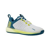 Tênis Kswiss Ultrashot 3 Flautor Amarelo Azul Branco