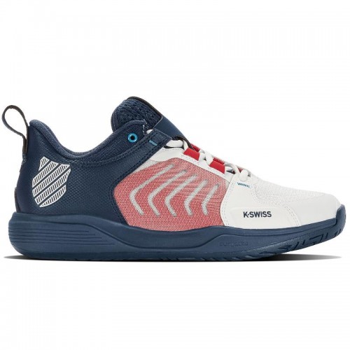 Tênis Kswiss Ultrashot Team Branco Azul Marinho Tênis Kswiss Ultrashot Team Branco Azul Marinho