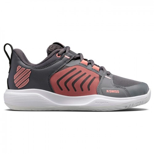 Tênis Kswiss Ultrashot Team Gray Pink para Mulheres Tênis Kswiss Ultrashot Team Gray Pink para Mulheres