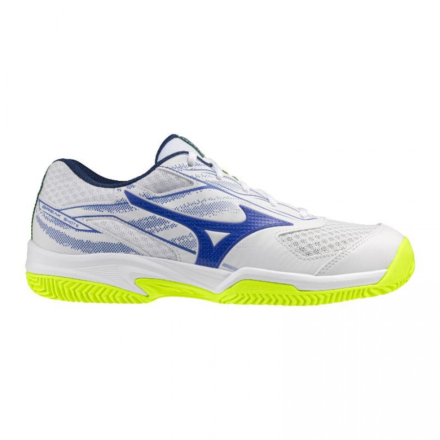 Zapatillas Mizuno Break Shot 5 Clay Blanco Azul