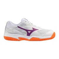 Mizuno Break Shot 5 Clay White Women''s Sneakers