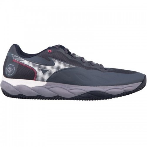 Tênis Mizuno Wave Enforce Court Clay Cinza Branco Azul Tênis Mizuno Wave Enforce Court Clay Cinza Branco Azul