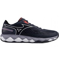 Mizuno Wave Enforce Tour 2 Terre battue Bleu Foncé Gris Baskets
